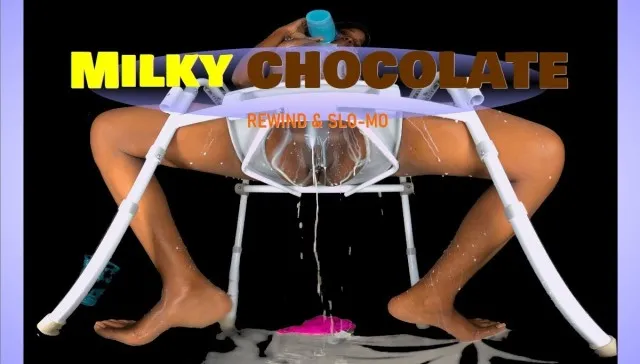 Milky Chocolate - Ebony Drenched in White Toilet POV [Passthrough]