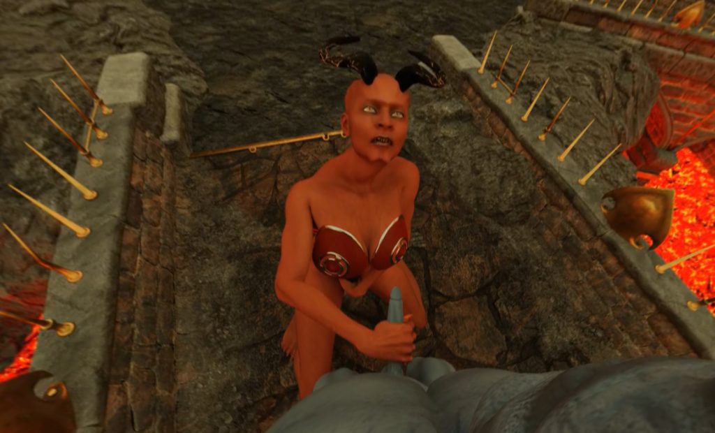 Scary VR – A blowjob from the Devil