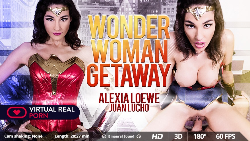 Wonder Woman Getaway - Spanish Busty Babe Alexia VR Cosplay