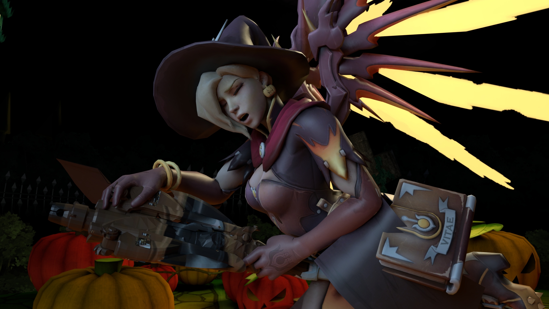 Witch Mercy Broomstick Grinding (A XXX Parody)