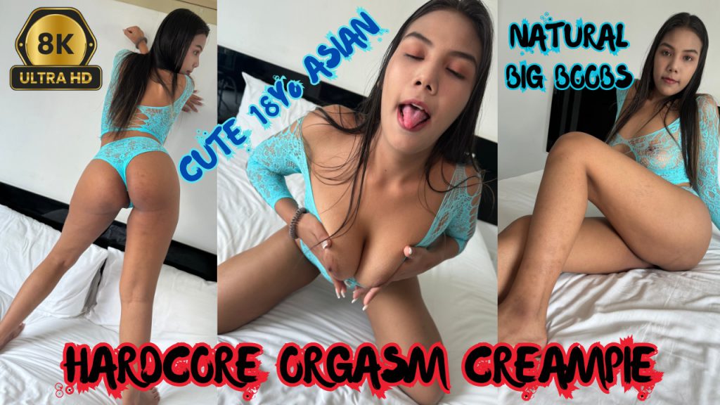 Cute 18yo Asian Hardcore Orgasm Creampie